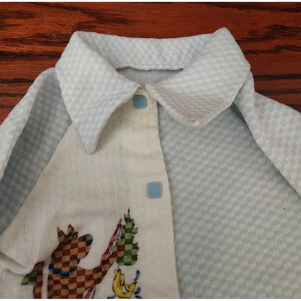 Vintage Rare 1972 Scooby-doo Pajamas Sleeper Unisex Snap Button Long Sleeve‎ VTG